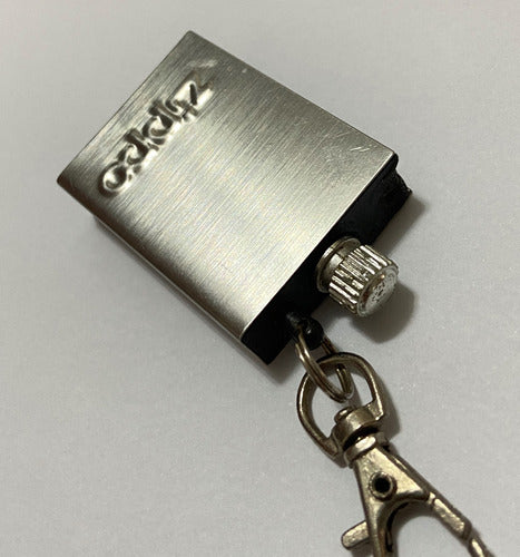 Chaveiro Isqueiro Pederneira Militar Zippo Antigo