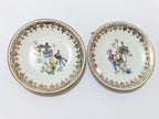 Prato De Porcelana Steatita C/ Pintura Homem E Mulher Antigo
