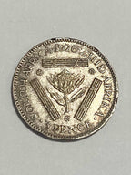 Antiga Moeda De Prata África Do Sul 1926 Rei Jorge V