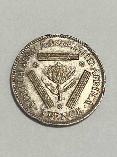 Antiga Moeda De Prata África Do Sul 1926 Rei Jorge V