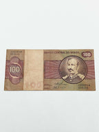 Cédula Antiga 100 Cruzeiros Brasil Com Asterisco