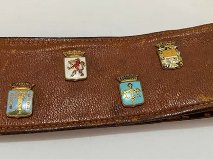 Antigo Cinto Com Broches