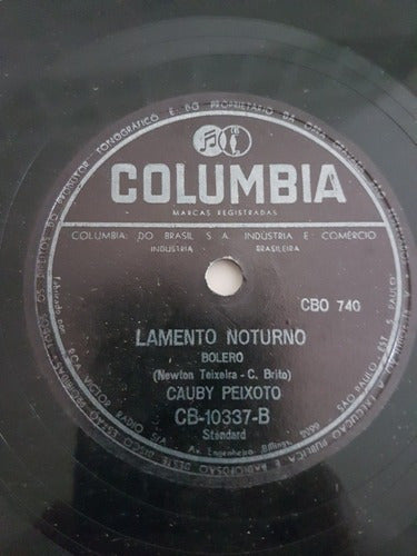 Disco 78 Rpm Cauby Peixoto - Prece De Amor / Lamento Noturno