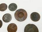Lote Antigas Moedas Brasil Réis Bronze E Cobre