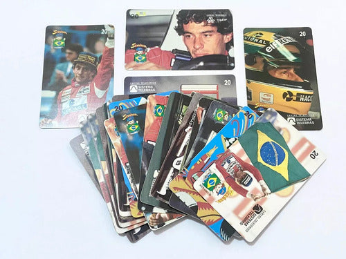 Coleção Cartões Telefônicos Antigos Ayrton Senna F1