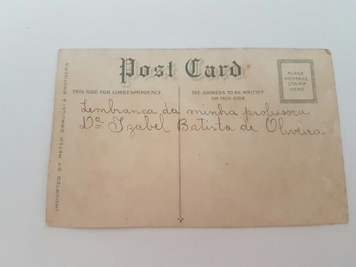 Cartão Postal Antigo Ator Antônio Moreno Retrato Colorido