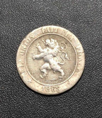 Moeda Antiga 1863 Bélgica 5 Centimes