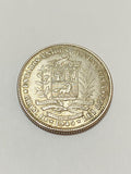 Moeda Antiga De Prata 1945 Venezuela 2 Bolivar