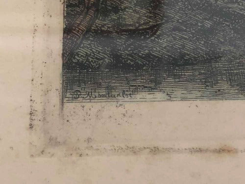 Quadro Antigo Gravura De 1870 Paul Montarlot