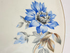 Prato Porcelana Maua Para Bolo Com Pintura Flores Antigo