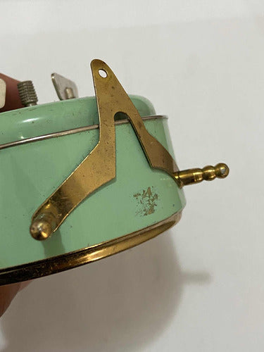 Relógio Despertador Antigo Kienzle Rubi Dourado E Verde