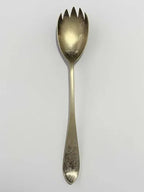 Antiga Colher De Prata Com Marca