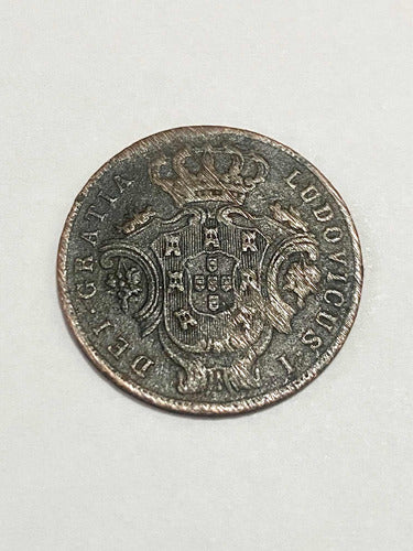 Moeda Antiga 1865-1880 Portugal 5 Reis Luís I