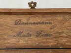 Antiga Caixa De Madeira Charuto Com Imagen Dannemann Mata Fina
