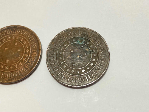 Moedas Antigas 40 Réis - 09 E 12