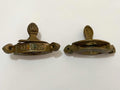 Antigas Peças Fixadoras Cantoneira Decorativas Em Bronze -l3