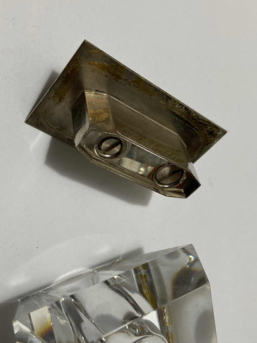 Antigo Isqueiro De Mesa Cristal West Germany