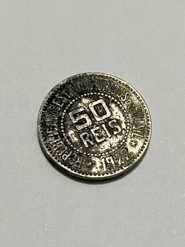 Antiga Moeda 50 Réis 1922