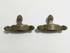 Antigas Peças Fixadoras Cantoneira Decorativas Em Bronze