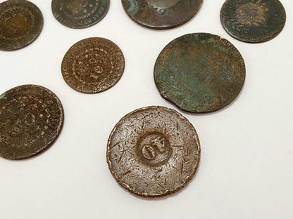 Lote Antigas Moedas Brasil Réis Bronze E Cobre
