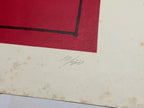 Quadro Gravura Antiga Silvio Oppenheim 93 Geométrica