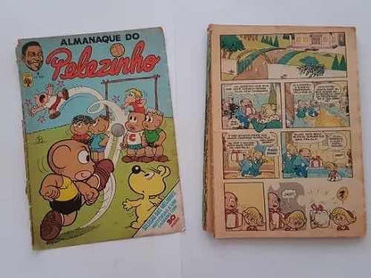 Revista Almanaque Quadrinho Antigo Pele Pelezinho Copa 86