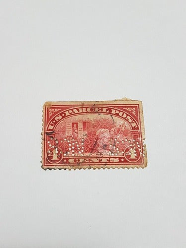 Selo Antigo U.s. Parcel Post 4 Cents - 1912