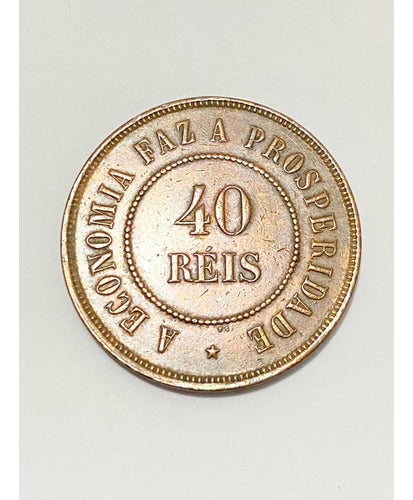 Moeda Antiga 40 Reis 1900
