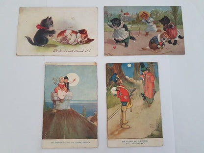 Cartões Postais Antigos Alemanha Tuck's Post Card Desenhos