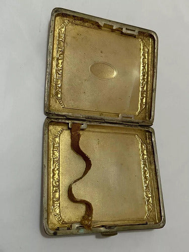 Porta Cigarros Cigarreira Antiga Alpaca Prata