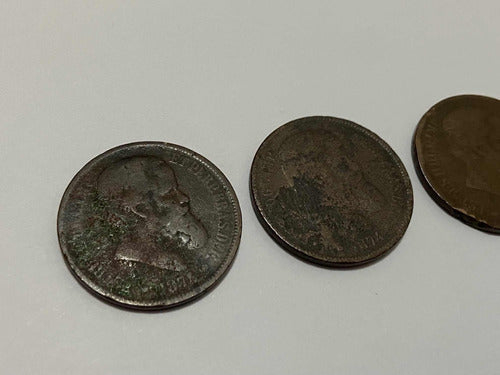 Antigas Moedas 40 Réis - 73 / 74 / 77