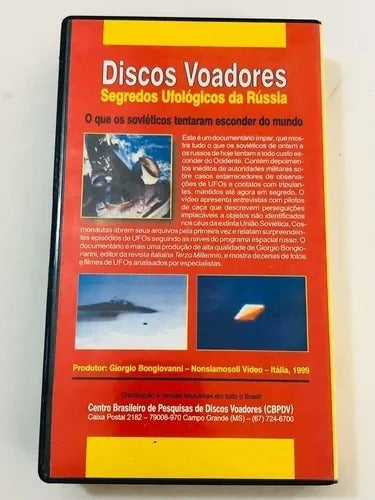 Fita Antiga Vhs Discos Voadores Ovni Alienigena