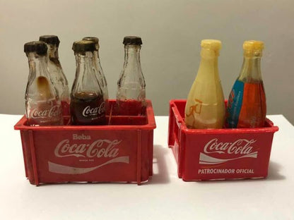 Antiga Miniatura Mini Engradado Garrafa Coca Cola
