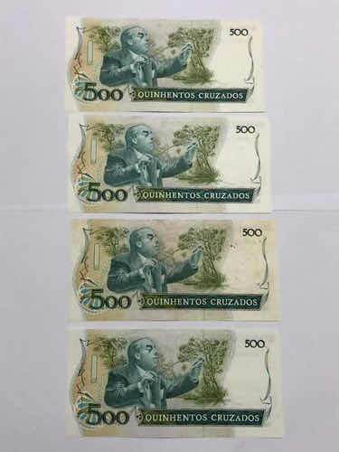 Cédulas Antigas Brasil 500 Cruzados