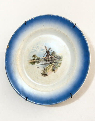 Prato De Porcelana Petrus Regout Maastricht Holanda Paisagem