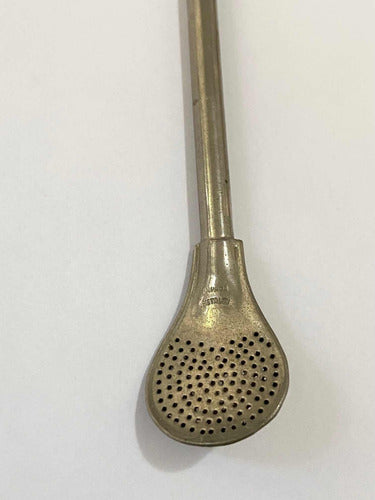 Bomba Para Chimarrão Alpaca Antiga