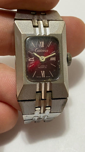 Relógio Antigo Suíço Catena 17 Jewels Incabloc