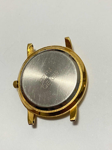 Relógio Antigo Mondaine Quartz Dourado