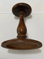 Antigo Suporte De Chapéu Em Madeira Nobre