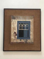 Quadro Antigo Assinado J. Giullaume 1969 Janela