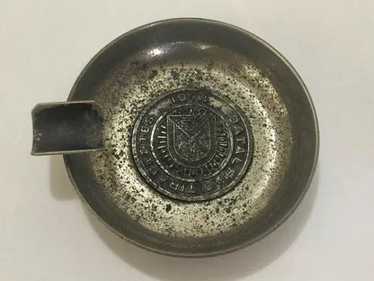 Antigo Cinzeiro Batalhão Tiradentes Cor Prata