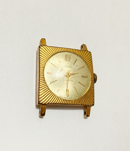 Relógio Antigo Slava 17 Kamhen Banhado Ouro Feito Na Urss