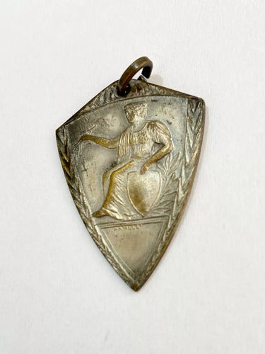 Antiga Medalha Panelli Cor Prata