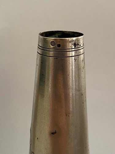 Vaso Antigo De Prata Com Marca