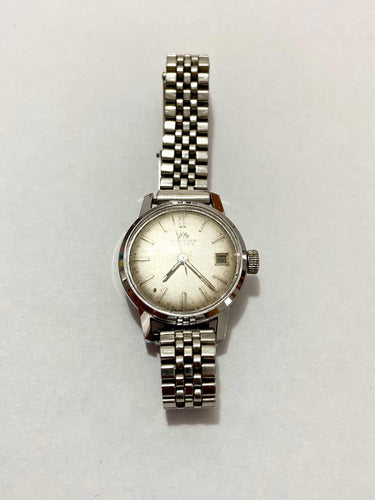Antigo Relógio Bucherer Automatic 17 Jewels Suiço Cor Prata