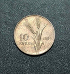 Moeda Antiga 1959 Turquia 10 Kurus