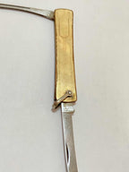 Canivete Antigo Espanhol Dourado Stainless Steel Dourado