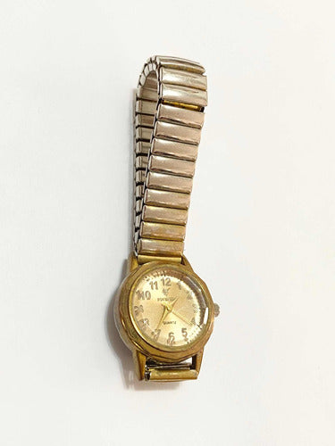 Relógio Antigo Potenzia Quartz Dourado