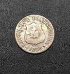 Antiga Moeda 1888 Republica Dominicana 2 1/2 Centavos