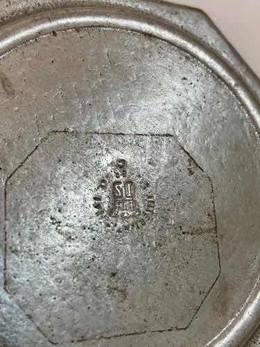 Antigo Porta Copos Águia E Estrelas Americano Usa Cor Prata